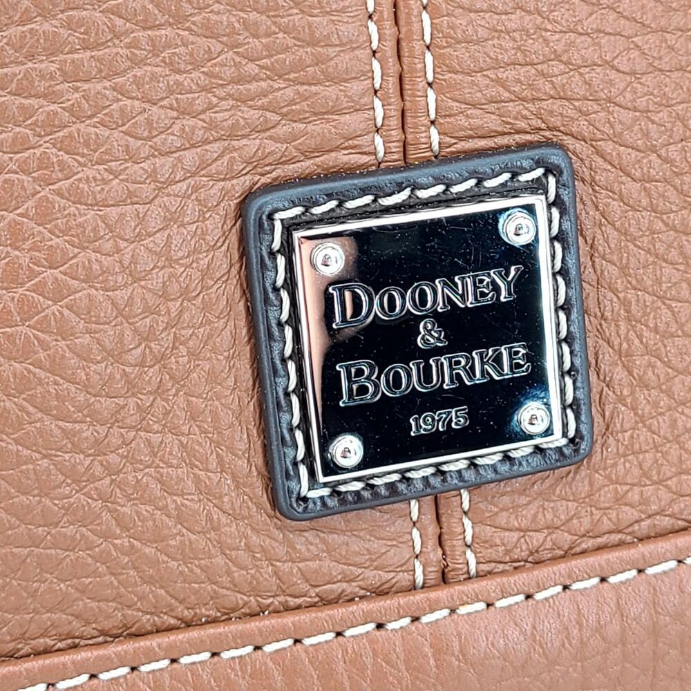 Dooney & Bourke Gracie Pebbled Leather Hobo Shoulder Bag Purse Saddle Tan NWT - Picture 8 of 16